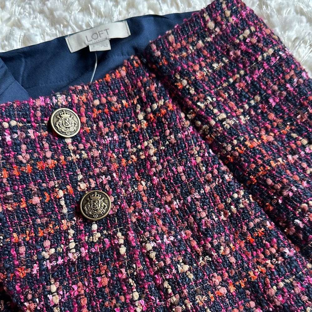 LOFT Tweed Mini Skirt